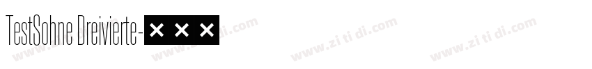 TestSohne Dreivierte字体转换